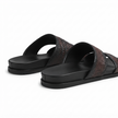The Tuscan Espresso Handcrafted Dark Brown Woven Leather Double-Band Slide Sandals for Men