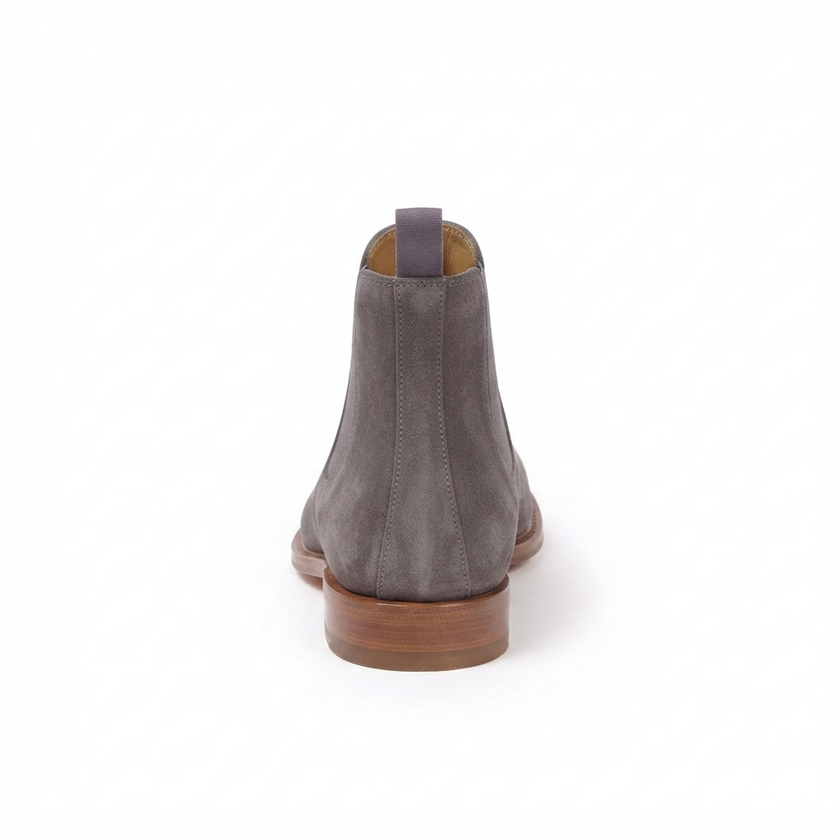 The Cammello Handcrafted Grey Suede leather Chelsea Boots for Men