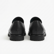 The Rimini Chunky Handcrafted Black Leather Lug Sole Tassel Loafers for Men