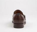 The Duomo Handcrafted Dark Brown Buckle Contrast Panel Leather Monk straps for Men