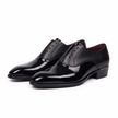 The Monaco Handcrafted Leather Black Patent Slip-On Dress Shoes for Men