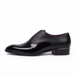 The Monaco Handcrafted Leather Black Patent Slip-On Dress Shoes for Men