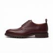 The Lucca Handcrafted Leather Burgundy Derby Lug Sole Shoes for Men
