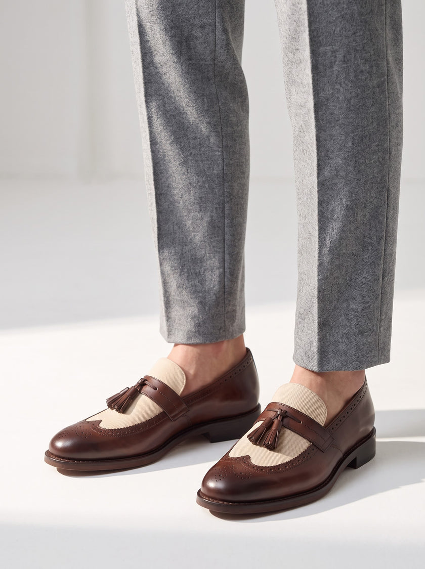 The Positano Bicolore Tassel Loafer