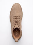 The Aosta Tortora Suede Combat Boot