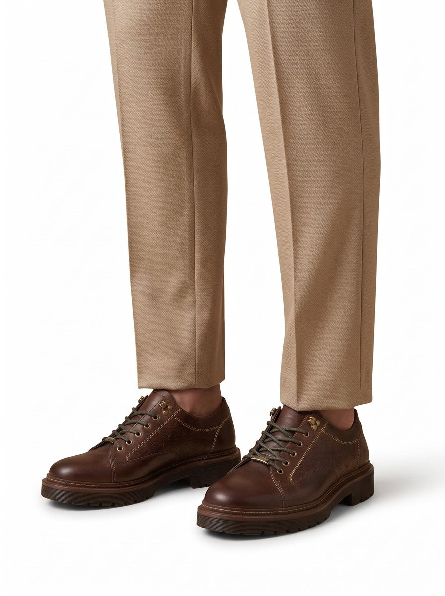 The Perugia Cioccolato Embossed Derby