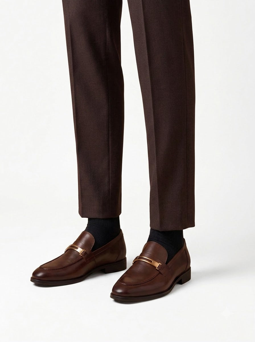 The Milano Cognac Bit Loafer