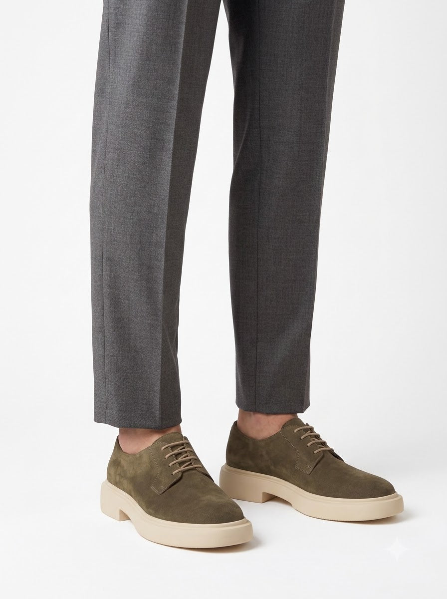 The Umbria Oliva Suede Derby