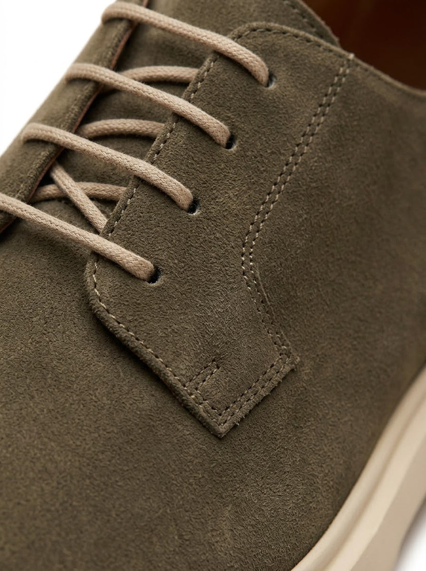 The Umbria Oliva Suede Derby
