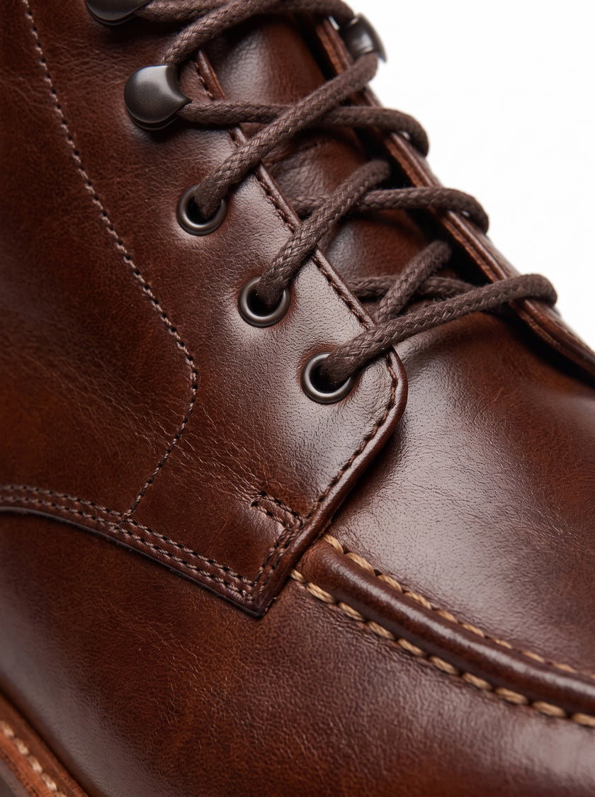 The Dolomiti Cognac Lace-Up Boot