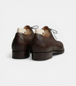 The Pavia Oxfords Lace ups - Handcrafted Brown Leather Grained Formal Oxfords for men