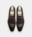 The Pavia Oxfords Lace ups - Handcrafted Brown Leather Grained Formal Oxfords for men