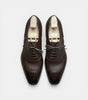 The Pavia Oxfords Lace ups - Handcrafted Brown Leather Grained Formal Oxfords for men