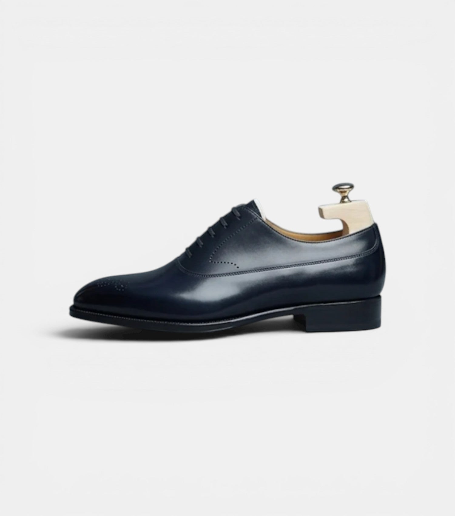 The Siena Oxfords Lace ups - Handcrafted Blue Leather Wingtip Oxfords for Men