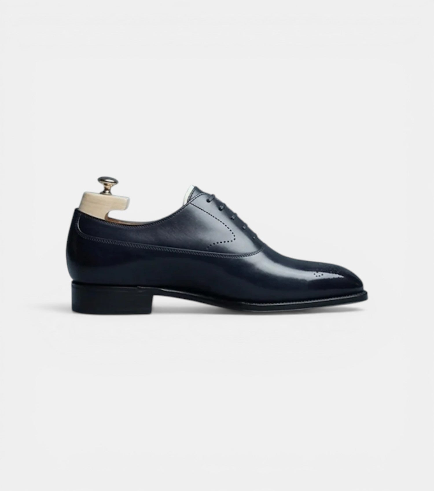 The Siena Oxfords Lace ups - Handcrafted Blue Leather Wingtip Oxfords for Men