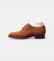 The Modica Derby - Handcrafted Brown Suede Leather Split-Toe Derby for men