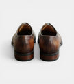 The Sicily Oxfords Lace ups - Handcrafted Brown Leather Wholecut Medallion Oxfords for men