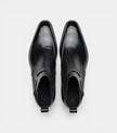 The Marche Chelsea Boots - High-Ankle Black Leather Monk Strap Dress Boots for men