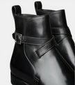 The Marche Chelsea Boots - High-Ankle Black Leather Monk Strap Dress Boots for men