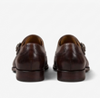 The Modena Single Monk Straps - Handcrafted Dark Brown Leather Single Monk Strap shoes for men