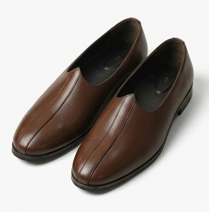 The Umbria Mojri - Dark brown leather mojris for men