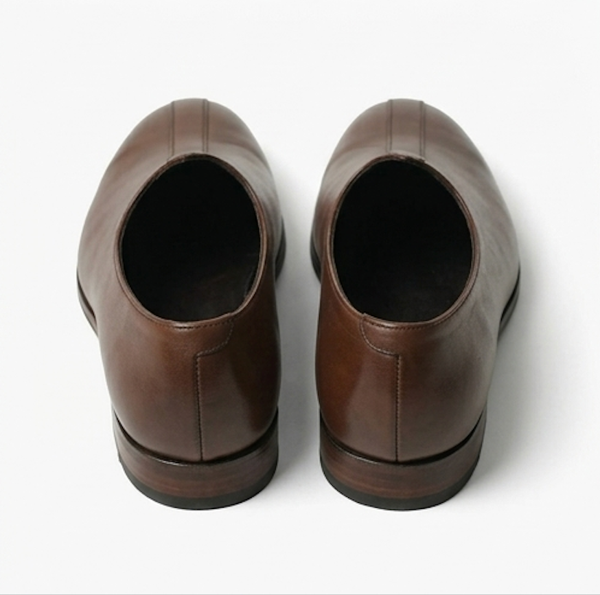 The Umbria Mojri - Dark brown leather mojris for men
