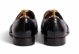 The Modena Peshawri -Black embroidered Leather Peshawris for men