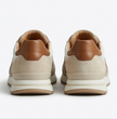 The Anzio Sneakers - Handcrafted White Leather & Suede Casual Sneakers for Men