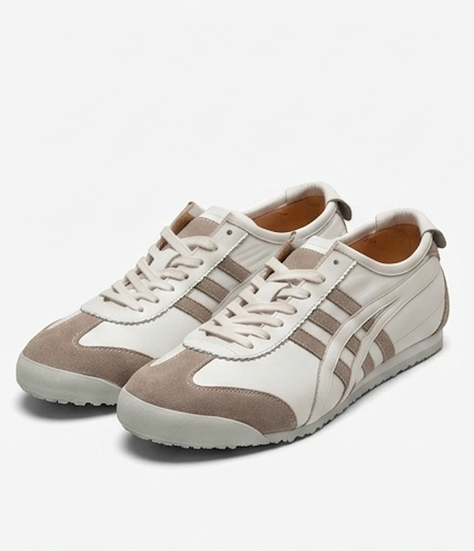 The Fano Sneakers - Handcrafted white Leather & Suede Panelled Sneakers for Men