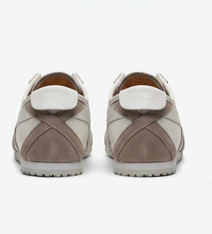 The Fano Sneakers - Handcrafted white Leather & Suede Panelled Sneakers for Men