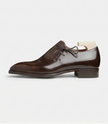 The Marsala Oxfords Lace ups - – Handcrafted Burnished Dark Brown Leather Wholecut Oxford for Men
