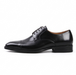 The Casoria Derby Lace ups - Handcrafted Dark Brown Textured Leather Derby Shoes for Me