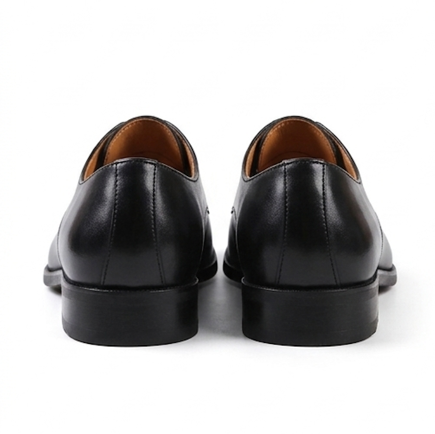 The Casoria Derby Lace ups - Handcrafted Dark Brown Textured Leather Derby Shoes for Me