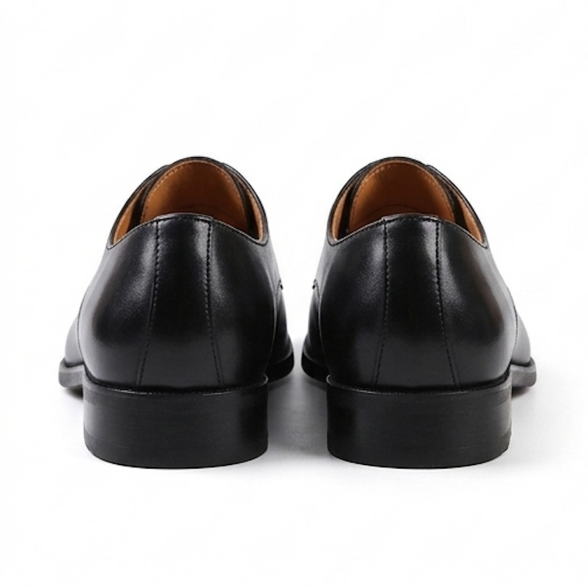 The Casoria Derby Lace ups - Handcrafted Dark Brown Textured Leather Derby Shoes for Me