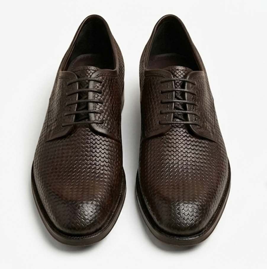 The Treviso Derby Lace ups - Handcrafted Navy Blue Leather Derby Shoes for Men