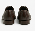 The Treviso Derby Lace ups - Handcrafted Navy Blue Leather Derby Shoes for Men