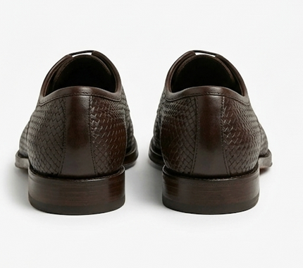 The Treviso Derby Lace ups - Handcrafted Navy Blue Leather Derby Shoes for Men