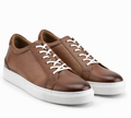 The Campania Sneakers - Handcrafted Brown Leather Sneakers for Men - MORDA MILANO