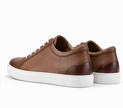 The Campania Sneakers - Handcrafted Brown Leather Sneakers for Men - MORDA MILANO