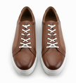 The Campania Sneakers - Handcrafted Brown Leather Sneakers for Men - MORDA MILANO