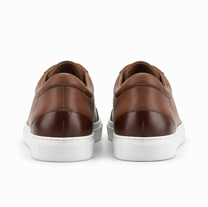 The Campania Sneakers - Handcrafted Brown Leather Sneakers for Men - MORDA MILANO