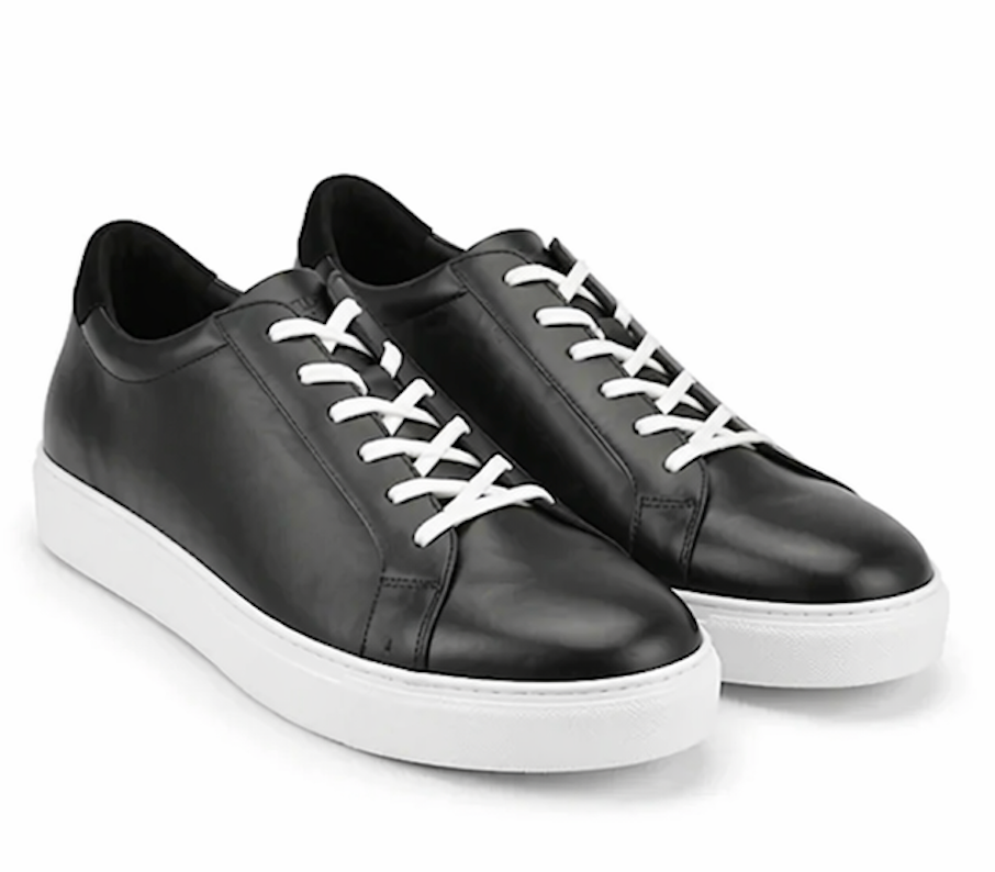 The Lecce Sneakers - Handcrafted Black Leather Sneakers for Men