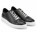 The Lecce Sneakers - Handcrafted Black Leather Sneakers for Men