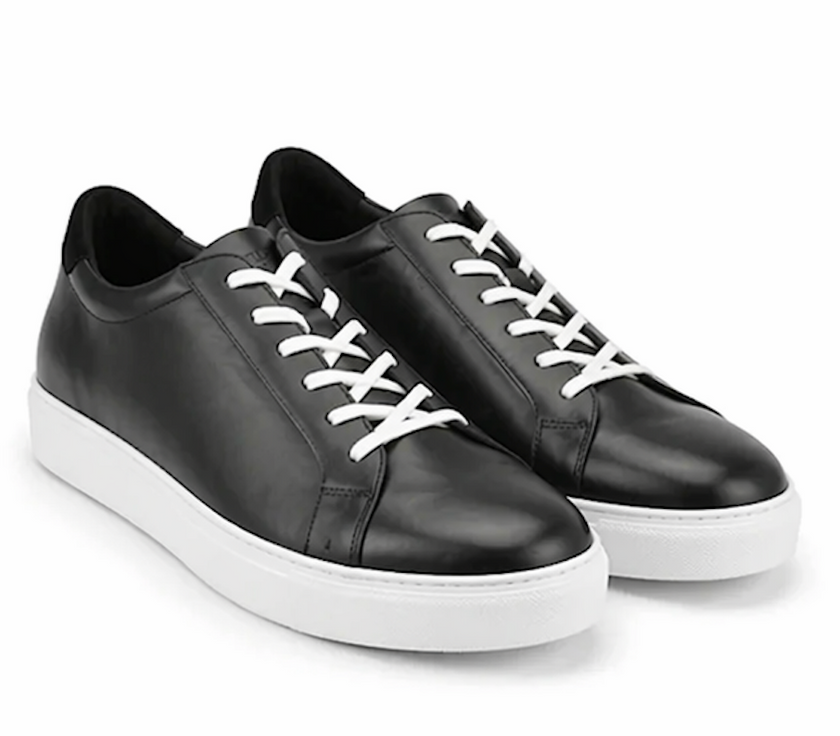 The Lecce Sneakers - Handcrafted Black Leather Sneakers for Men