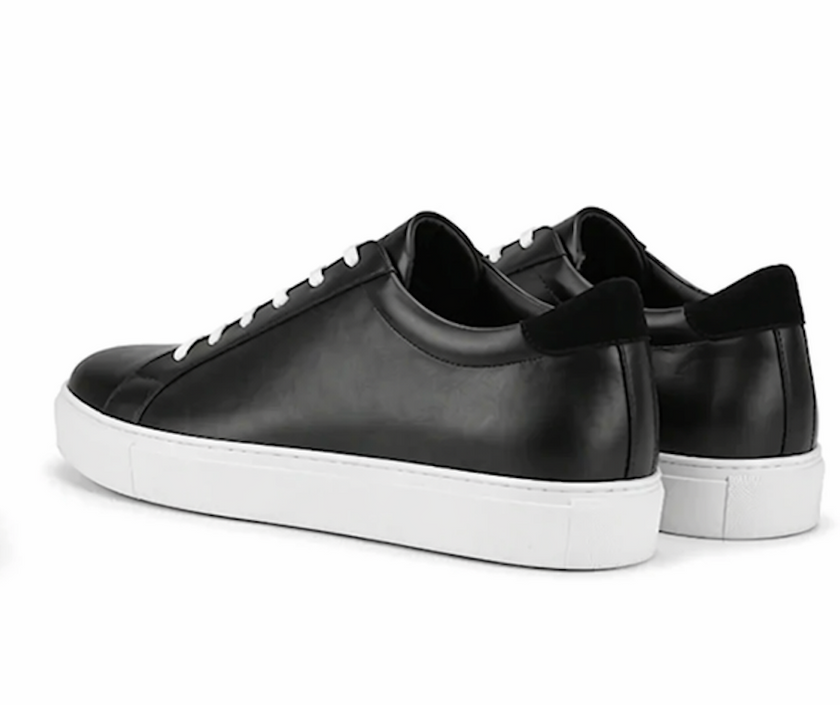 The Lecce Sneakers - Handcrafted Black Leather Sneakers for Men