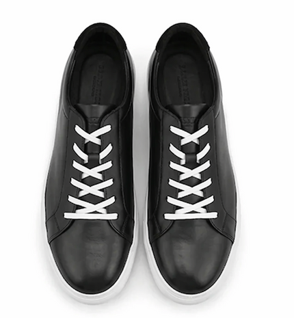 The Lecce Sneakers - Handcrafted Black Leather Sneakers for Men