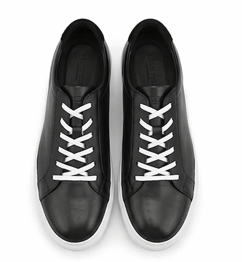 The Lecce Sneakers - Handcrafted Black Leather Sneakers for Men