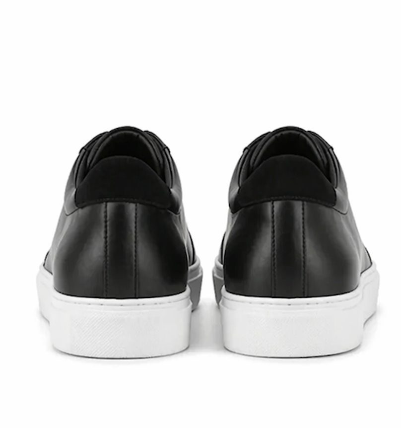 The Lecce Sneakers - Handcrafted Black Leather Sneakers for Men