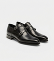 The Venice Double Monk Straps - Hand-Painted Honey Tan Leather Double Monk Strap Shoes for men