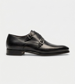 The Venice Double Monk Straps - Hand-Painted Honey Tan Leather Double Monk Strap Shoes for men